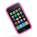 Чехол для Apple iPhone 3G силиконовый - розовый
